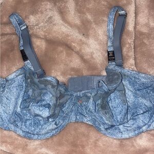 Savage x Fenty Diesel collab “denim” print bra